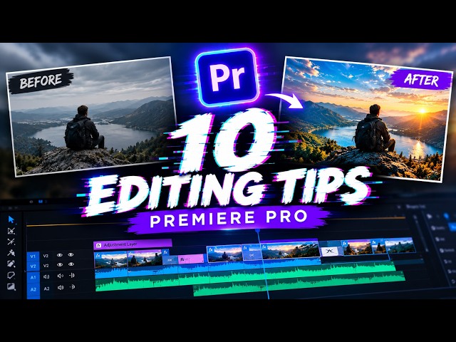 10 Editing Tips Every Editor NEEDS to Know 🔥 | Premiere Pro