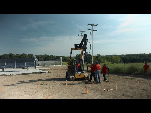 Ram Jack Solar Field Foundation Installation | Berryville, Arkansas