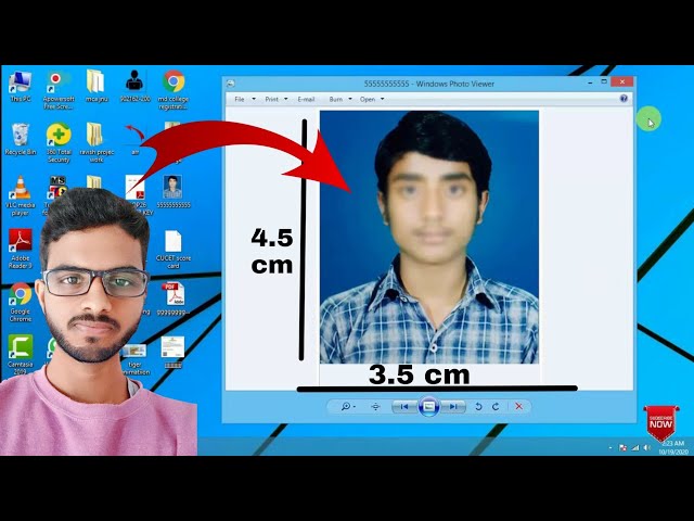 MS Paint se 3.5 x 4.5 cm Passport Photo Kaise Banaye | Online Form Photo Resize (KB & Pixel)