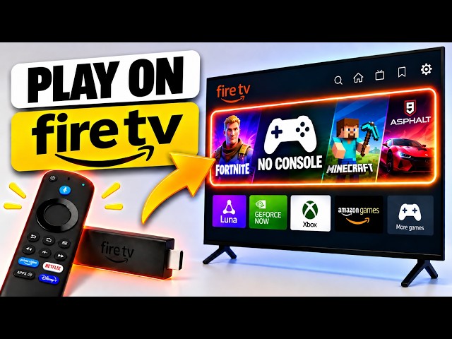 How to PLAY Games on Fire TV Stick | Download Games and Use a Controller