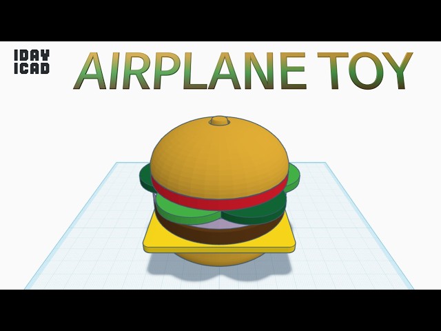 [1DAY_1CAD] BURGER STACKING TOY (Tinkercad : Design / Project / Education)