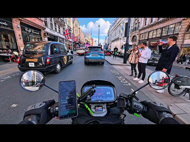 Friday Morning Delivering Parcels & UberEats - Central London Is One Massive Traffic Jam!