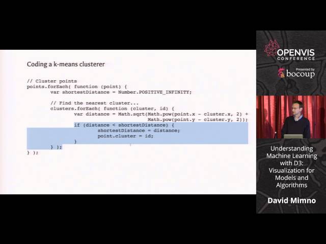 David Mimno - Understanding Machine Learning with D3: Visualization for Models and Algorithms
