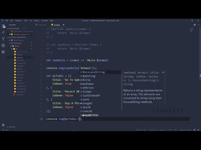 Arrow Functions In JavaScript