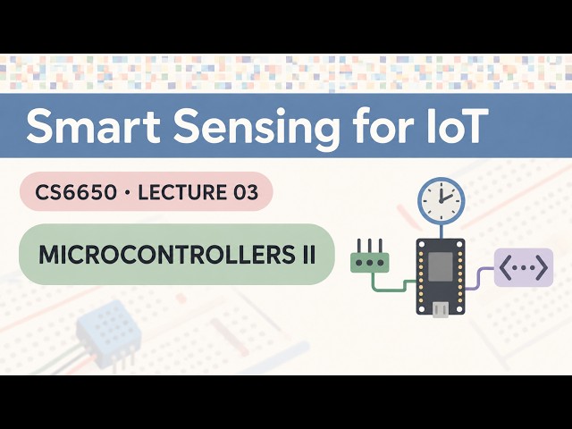 CS6650 | Lecture 3 | Microcontrollers 2