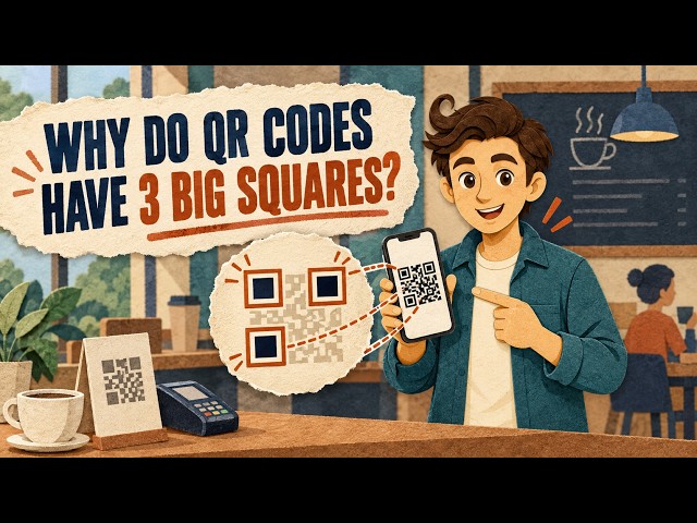 Why Do QR Codes Have Three Big Squares?