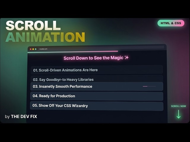 Pure CSS Scroll Animation  No JavaScript Needed