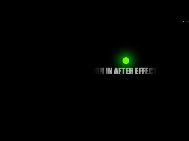Glowing Text Reveal Animation in After Effects Tutorial