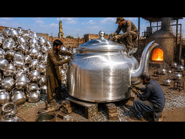Amazing Process of Making Tea Kettles from Recycled Aluminum Scrap | Inside Secret Recycling Unlock