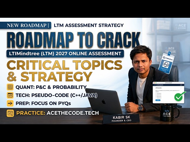 Crack LTIMindtree  Online Assessment | Complete Roadmap + Most Important Topics Based on Actual PYQs