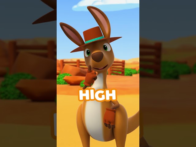 How High Can a Kangaroo Jump? 🦘 Fun Facts for Kids 🤓 #blippi #animals #shorts
