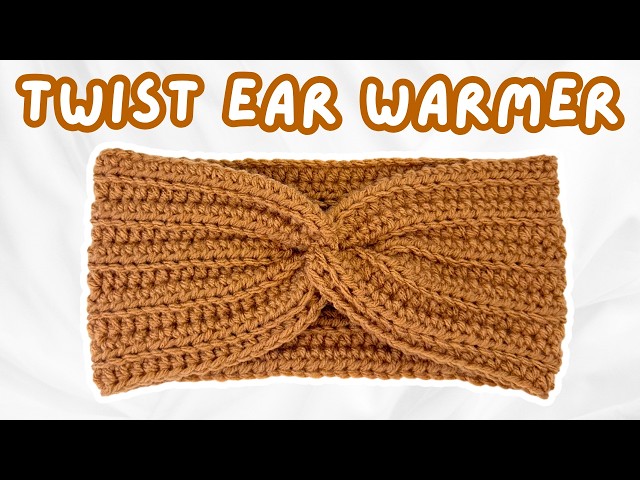 FAST & EASY crochet ear warmer tutorial for BEGINNERS (any size!) | 1-hour crochet twist headband