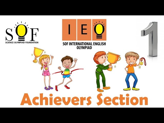 Class 1 International English Olympiad IEO Achievers Section