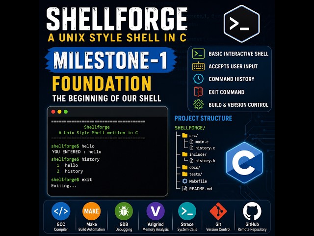 Shellforge Milestone 1