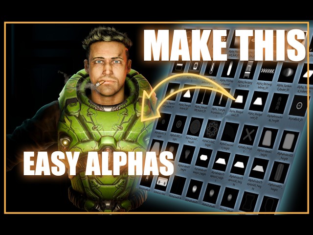 Create Alphas EASY for HardSurface Modeling!
