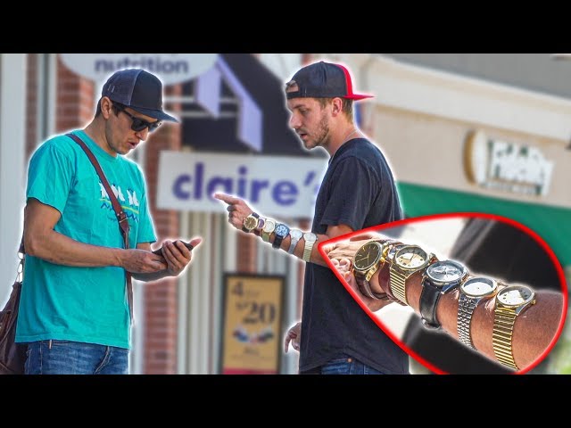 ASKING PEOPLE THE TIME WITH 6 WATCHES ON!