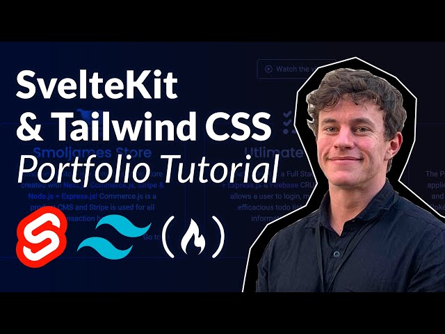 SvelteKit & TailwindCSS Tutorial – Build & Deploy a Web Portfolio