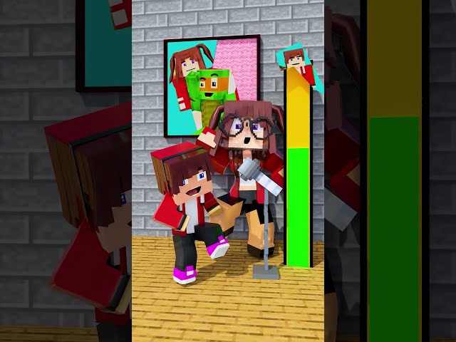 The Matching Picture Challenge with JJ, Mikey & Sister 😁 - MAIZEN Minecraft