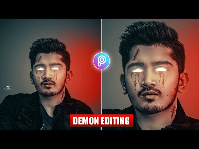 30 Second Demon Photo Editing In Picsart App By Deepak Creations #Shorts #picsart