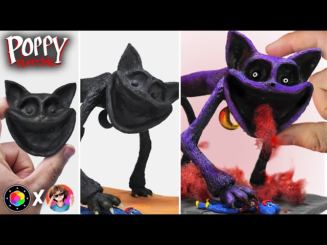 How to make Catnap from Poppy Playtime Chapter 3 with Play-Doh Ft. Wizzy | PlastiVerse