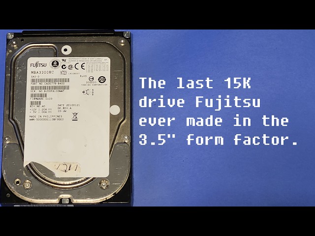 HDD Sounds: Fujitsu Allegro 10LX MBA3300RC