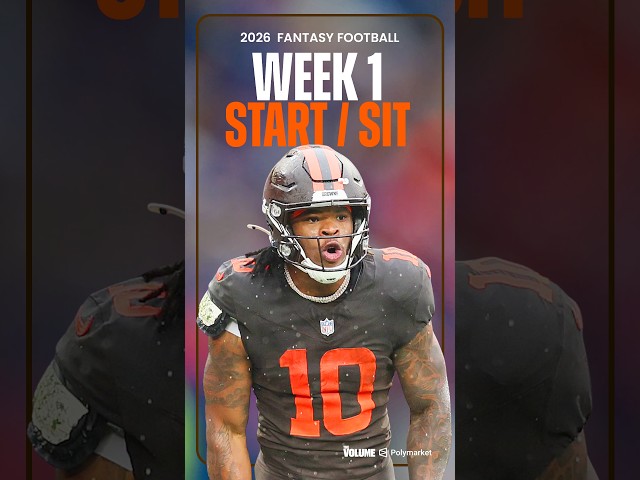 3 Players to START or SIT in Week 1 of Fantasy Football! #shorts
