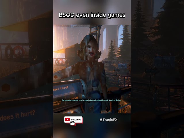 Blue Screen of Death even inside games (game: Dimhaven)