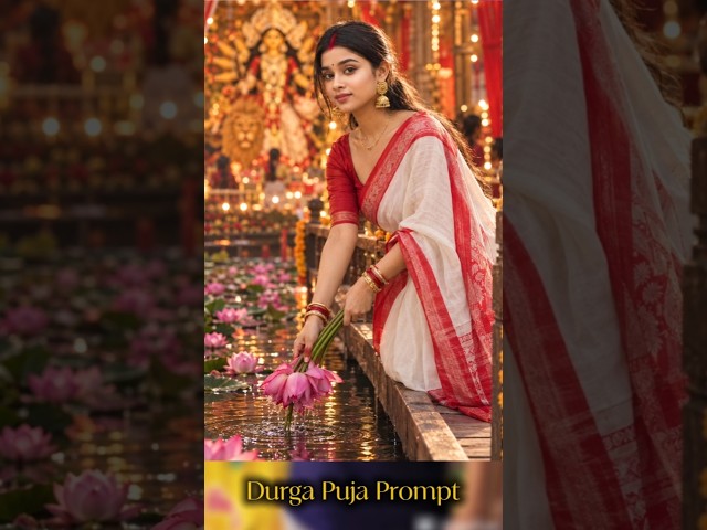 Durga Puja Trending Prompt Photo Edit/Ma Durga Prompt Photo Editing/Ai Photo Editing Tutorial/