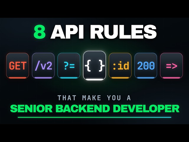 8 API Laws of Senior Backend Developer
