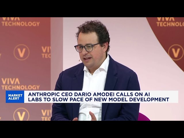 Anthropic's Dario Amodei calls for slower pace of AI development