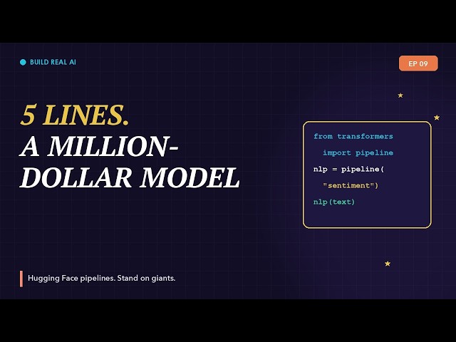 Build Real AI - Stop Reinventing: Use a Pretrained Model in Five Lines