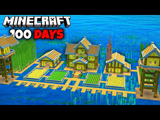 Surviving 100 Days Lost At Sea In Minecraft