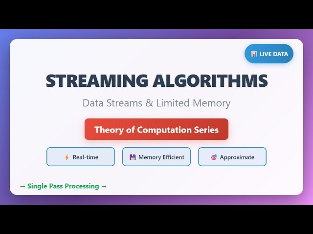 Streaming Algorithms: Handle Big Data with Limited Memory!