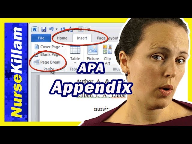 How to use an Appendix in APA format 6th edition: Appendix format, label and titling