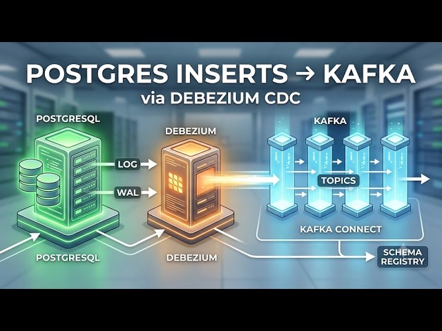 Stream Postgres Inserts to Kafka via Debezium CDC