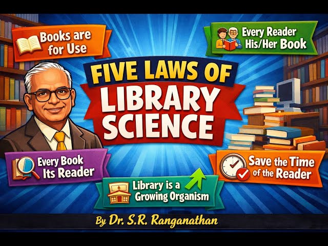 Five Laws of Library Science | Ranganathan’s 5 Laws Explained in English