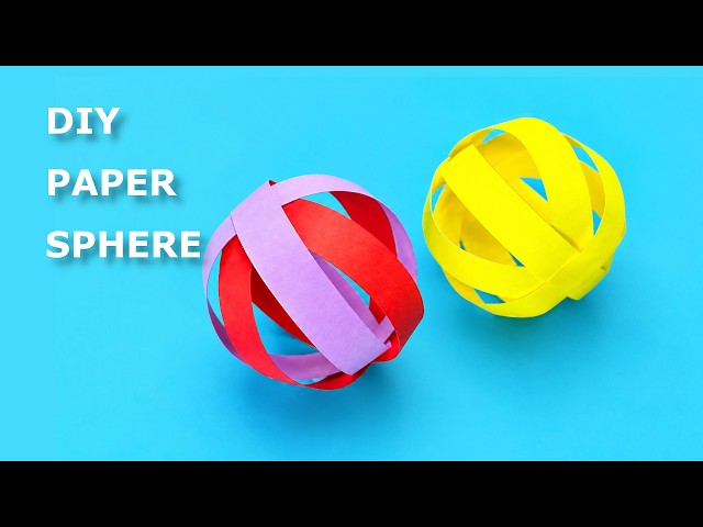 How to Make a Paper Strip Sphere in Minutes
