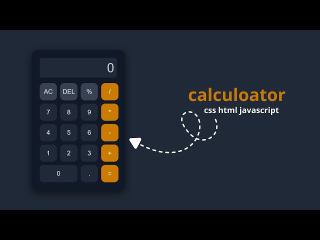 Calculator Project HTML CSS JavaScript | Build a Functional Calculator (Beginner to Pro)