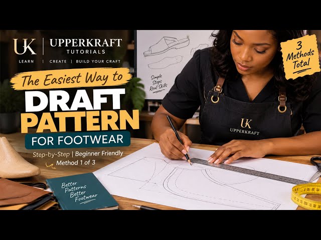 How to Draft a Footwear Pattern the EASY Way | Beginner-Friendly Method 1 of 3