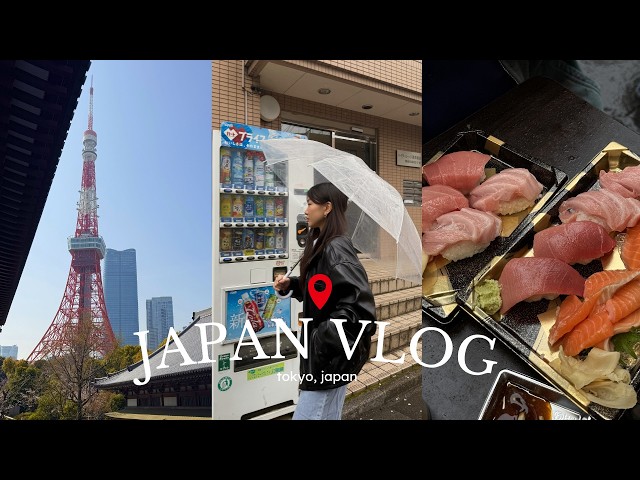 japan vlog │ exploring tokyo, eating so much food, shopping haul, tsukiji fish market, tokyo tower!