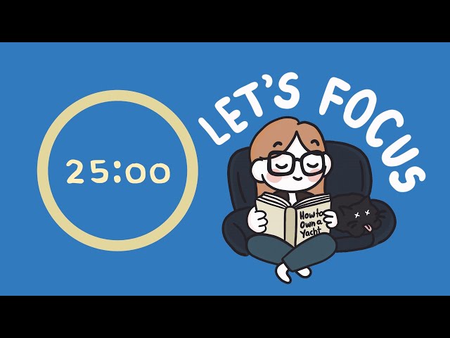 Let's focus together!! Pomodoro 5x25min | Lofi 🎶🔥