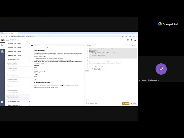 Python Live Session | OPPE 2 Revision | T1-2026