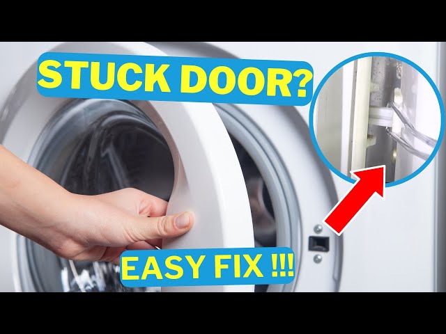 Washing Machine Door Stuck won't open, How to Release and Open the Door Easily.