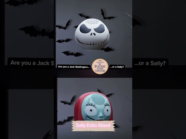 Jack & Sally #amazon #echodot shells! #shorts #nightmarebeforechristmas #jackskellington #disney