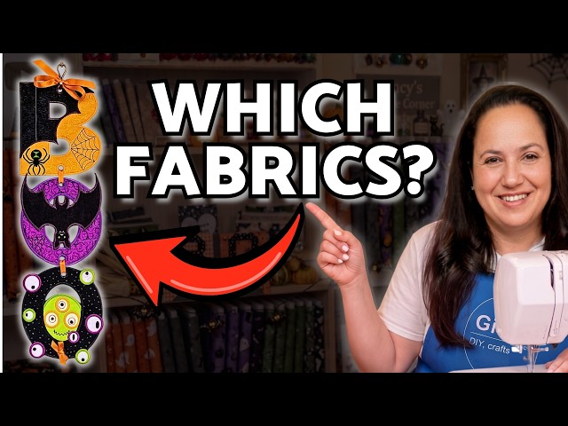 Halloween ITH Embroidery: Sweet Pea BOO Wall Hanger Fabric Prep