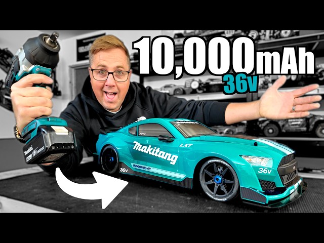 This RC Car Runs on POWER TOOL BATTERIES!