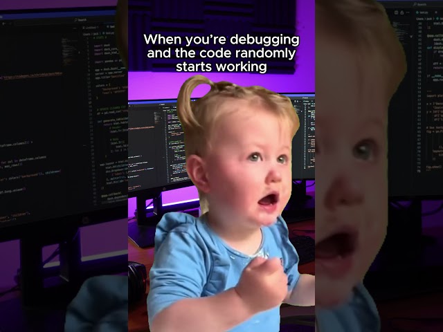 When your code starts randomly working #tech #coding #programmingmemes