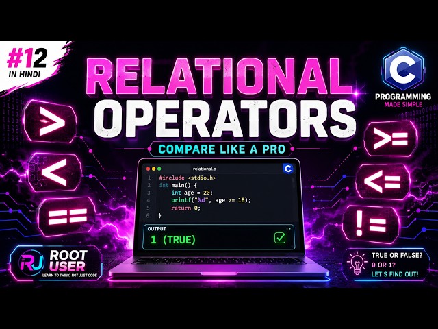 Relational Operators Explained with Real-Life Examples | C Programming