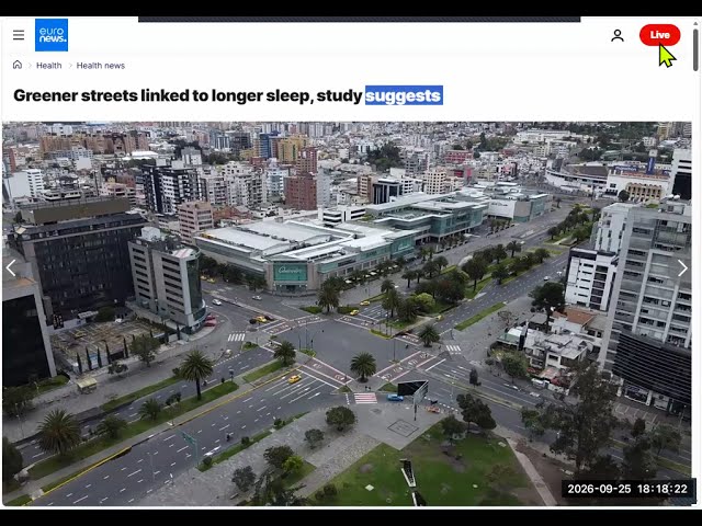 Greener streets - Sleep longer - The Sounds of English Class - 25.9.26