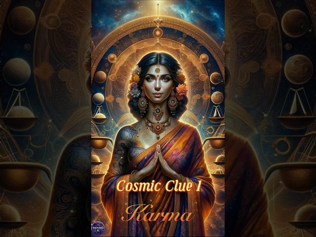 Karma’s Cosmic Clues 1, Inspired Ai #Ai #aiart #karma #spirituality #inspiration #inspiredai